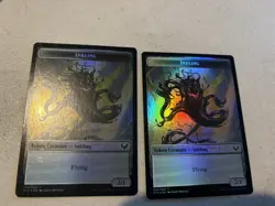 2 x mtg foil token Elemental // Inkling, 002/004, Strixhaven, unplayed - Image 2