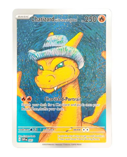 Pokemon x Pikachu x Charizard x Squirtle x Eevee x Van Gogh with Grey Felt Hat - Image 2