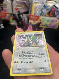 Rayquaza 9/106 - 2005 Pokemon EX Emerald - Rare - Reverse Holo - Stamped - Image 2