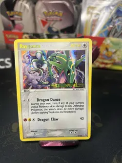 Rayquaza 9/106 - 2005 Pokemon EX Emerald - Rare - Reverse Holo - Stamped - Image 4