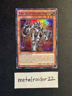 Yugioh Alpha The Electromagnet Warrior SDMY-EN001 1st Edition Near Mint - Image 1