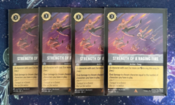 Strength Of A Raging Fire - 201/204 - Super Rare - Disney Lorcana, Playset - Image 1