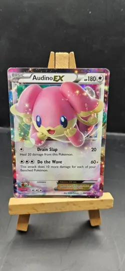 Pokemon TCG Audino EX Fates Collide Holo Rare Card 84/124 - Image 1