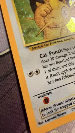 Meowth 10 Black Star Promo Holo Game Boy Rare WotC Vintage Pokemon Card Gem - Image 2