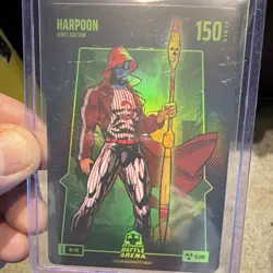 Bo Jackson Battle Arena Harpoon First Edition Glow Card BF-69 150 Power - Image 1