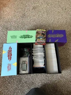 Pokemon TCG Mixed Lot Scarlet & Violet Paradox Rift Sun & Moon Crimson Cards - Image 1