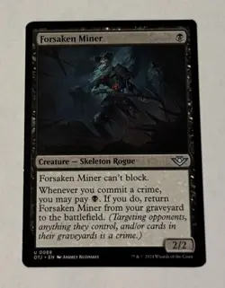 MTG Forsaken Miner - Outlaws of Thunder Junction LP - Image 1