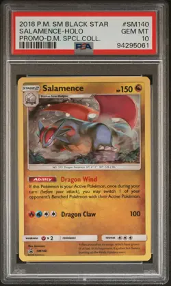 2018 POKEMON SALAMENCE DRAGON MAJESTY SPECIAL COLLECTION SM140 PSA 10 *POP 16* - Image 1