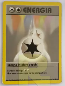 Energia Incolore Doppia R Set Base 96/102 R Non Comune R Pokemon Italiano Good- - Image 1