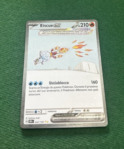 POKEMON EISCUE EX 222/197 RARA FUORISERIE OSSIDIANA INFUOCATA ITALIANO - Image 1