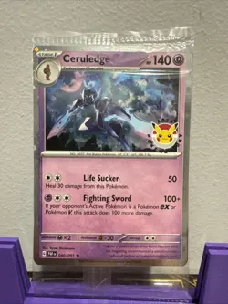 Ceruldege 040/091 Pokemon Day 2024 Stamped Promo With Swirl Pokemon TCG SEALED - Image 1