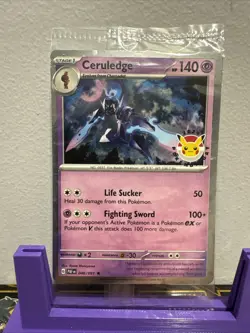 Ceruldege 040/091 Pokemon Day 2024 Stamped Promo With Swirl Pokemon TCG SEALED - Image 1