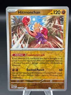 Hitmonchan 107/165 Reverse Holo - Pokemon TCG - 151 - Image 1