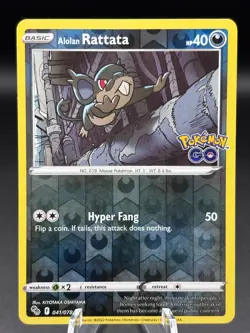 Alolan Rattata 041/078 Reverse Holo - Pokemon TCG - Pokemon GO - Image 3