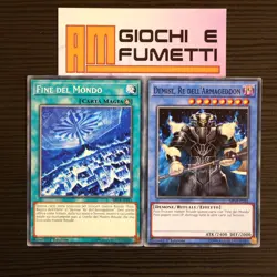 LOTTO 2 CARTE DEMISE, RE DELL'ARMAGEDDON italiano YUGIOH rarita COMUNE yu-gi-oh! - Image 1