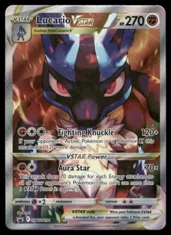 Pokemon Cards Lucario VSTAR SWSH291 SWSH Black Star Promo LP - Image 1