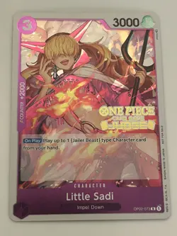 Little Sadi (Judge) OP02-073 One Piece Promotion Cards Foil - Image 1