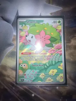 Pokemon Cards Shaymin 185/182 Destined Rivals Illustration Rare NM - Image 1