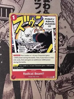 Radical Beam!! OP01-029 One Piece Demo Deck Cards Regular - Image 1