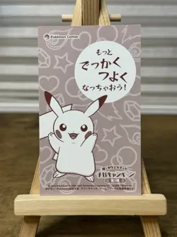 2016 Poncho Pikachu Charizard Y Mega Business Card Japanese Pokemon Center Promo - Image 2