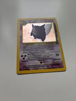 Gengar 5/62 Pokemon Card TCG Fossil Set Unlimited Holo Rare LP/NM - Image 2