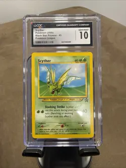 CGC 10 GEM MINT Scyther # 45 WOTC Black Star Promo Pokemon Card - Image 1