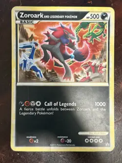Zoroark And Legendary Pokemon | Jumbo XL Card Black Star Promo | TCG 2011 MP - Image 1