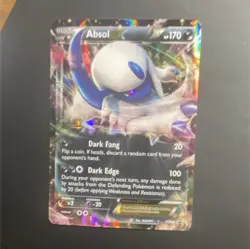 Pokemon Absol EX Promo Holo XY62 170 HP XY Dark Fang Dark Edge Card Stock - Image 1