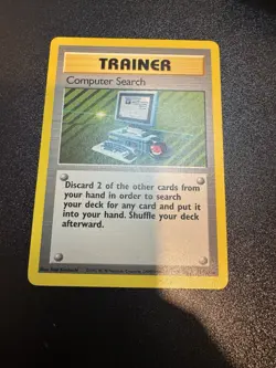 Pokemon Base Set Computer Search 71/102 Non Holo Rare Unlimited 1999 NM - Image 2