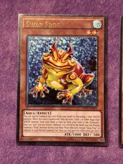 1x Yu-Gi-Oh! TCG Swap Frog OTS OP03-EN001 Unlimited Ultimate Rare EURO LP - Image 1