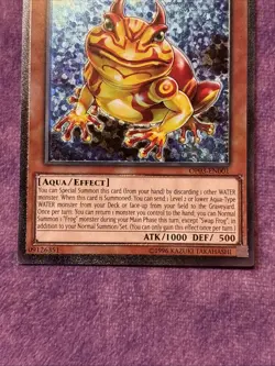 1x Yu-Gi-Oh! TCG Swap Frog OTS OP03-EN001 Unlimited Ultimate Rare EURO LP - Image 3