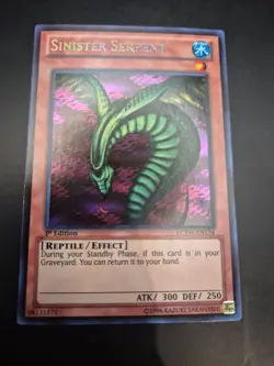 YUGIOH SINISTER SERPENT SECRET RARE NEAR MINT 1ST EDITION LCYW-EN154 - Image 1
