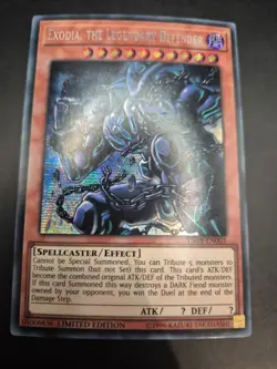 YUGIOH EXODIA, THE LEGENDARY DEFENDER SECRET RARE NEAR MINT TN19-EN003 - Image 1