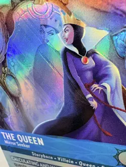 Disney Lorcana Fabled THE QUEEN Mirror Seeker Epic Foil #219/204 - Image 2