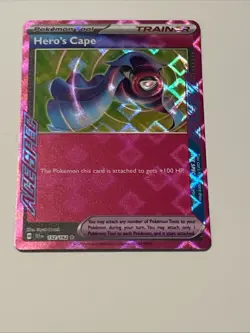 Hero’s Cape Ace Spec Rare 152/162 SV05: Temporal Forces NM Pokemon card - Image 1