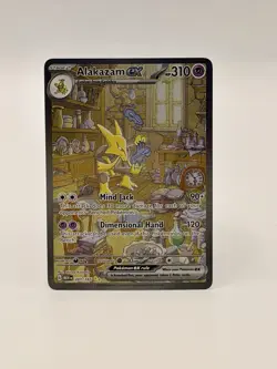 Pokemon TCG Alakazam EX 151 Holo Card Scarlet & Violet 201/165 - Image 1