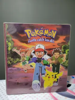 Pokemon Vintage 1999 3 Ring Card Binder Nintendo Pikachu Ash+151playmat 41365040775 - Image 1