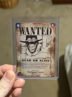 Portgas.D.Ace (SP) OP13-119 (ERROR) Wanted Poster Card (ENGLISH) Alt Art SP READ - Image 1