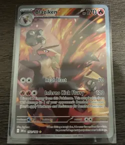 Pokemon TCG Blaziken Destined Rivals Illustration Rare Card 192/182 NM Condition - Image 1