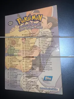 Pokemon 1999 Topps Checklist Card - Image 5
