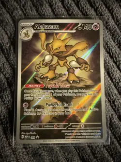 Pokemon TCG Alakazam 009 Me: Mega Evolution Promo Holo 140 HP Stage 2 - Image 1