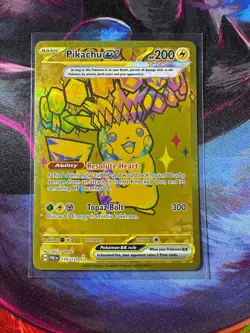 Pikachu Ex 179/131 Prismatic Evolutions Hyper Rare Full Art Gold Pokemon TCG NM - Image 1