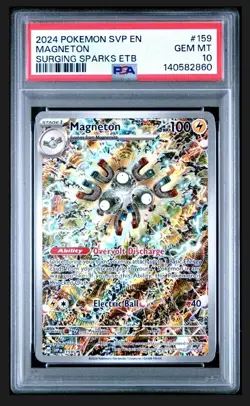 Magneton Pokemon TCG SVP EN Black Star Promo #159 PSA 10! 🔥 - Image 1