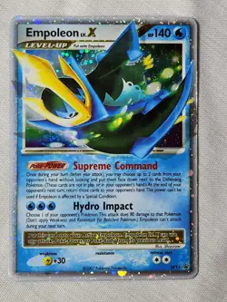 Played Empoleon LV.X - Holo #DP11 Diamond and Pearl Promo Pokemon TCG - Image 1