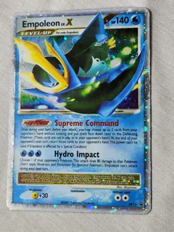 Played Empoleon LV.X - Holo #DP11 Diamond and Pearl Promo Pokemon TCG - Image 3