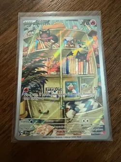 Pokemon Litten - Illustration Rare Holo SV05: Temporal Forces 2024 167/162 - Image 1