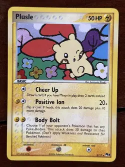 Pokemon POP Series 3 Plusle 5/17 Holo Rare MP - Image 1