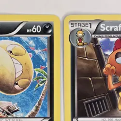 Scraggy + Scrafty 66-67/111 XY Furious Fists LP Pokemon - Image 3