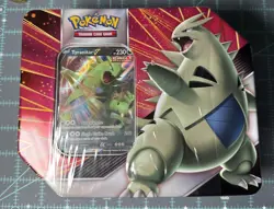 Pokemon TCG Tyranitar V Strikers V Tin Striker V Tin Factory Sealed - Image 1