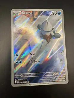 Snover Art Rare Pokemon Tcg Mega Evolution Card Number 140/132 - Image 1